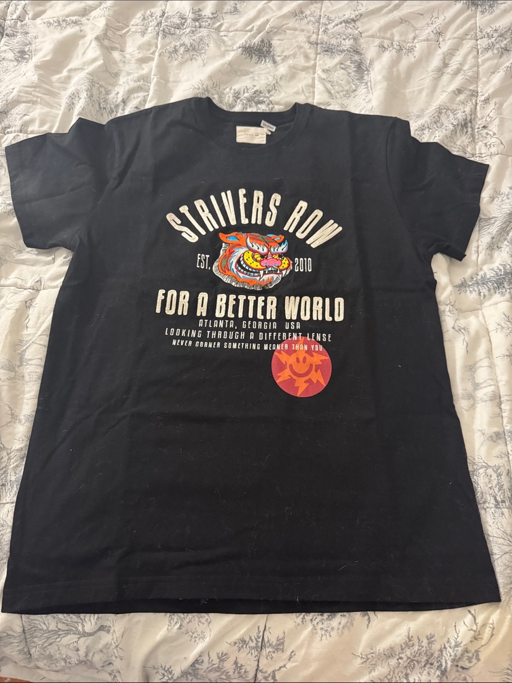 Strivers Row Embroidered Graphic Tee - For A Better World